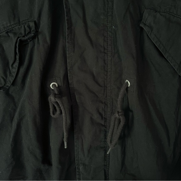 TopMan Fishtail Long Coat Jacket With Hood - Picture 3 of 12